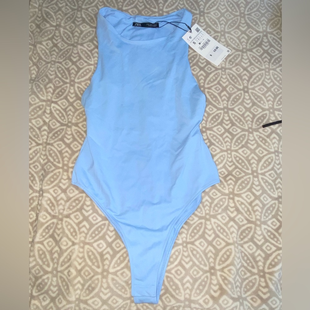 Zara blue bodysuit